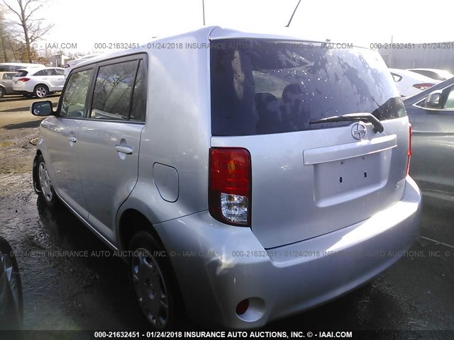 JTLZE4FE3B1135011 - 2011 TOYOTA SCION XB ვერცხლისფერი ფოტო 3
