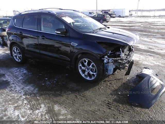 1FMCU9J93EUD76870 - 2014 FORD ESCAPE TITANIUM BLACK photo 1