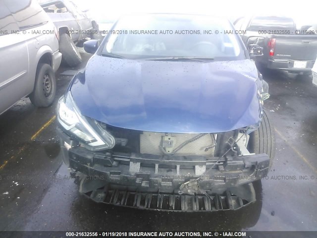 3N1AB7AP3GY261287 - 2016 NISSAN SENTRA S/SV/SR/SL BLUE photo 6