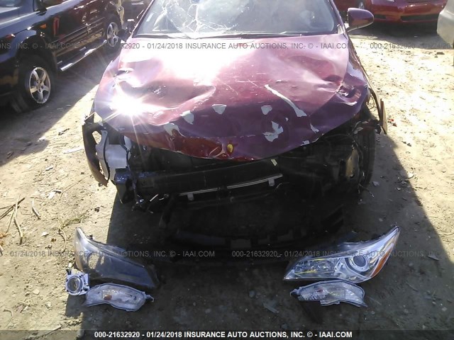 4T1BF1FK9HU663119 - 2017 TOYOTA CAMRY LE/XLE/SE/XSE BURGUNDY photo 6