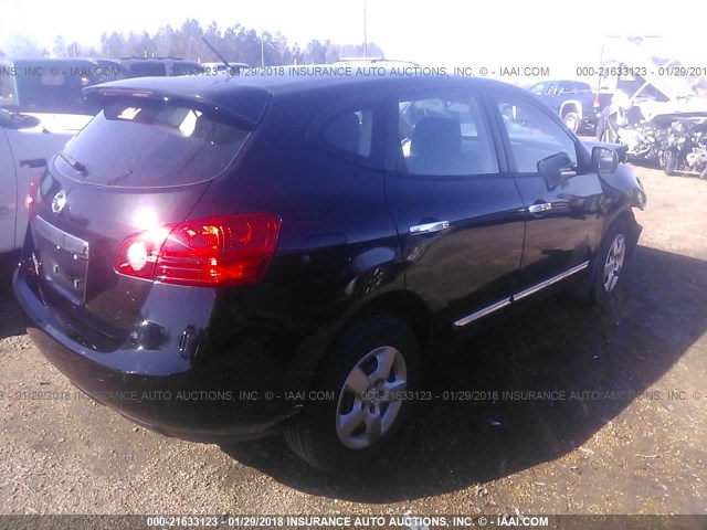 JN8AS5MT2CW609063 - 2012 NISSAN ROGUE S/SV BLACK photo 4