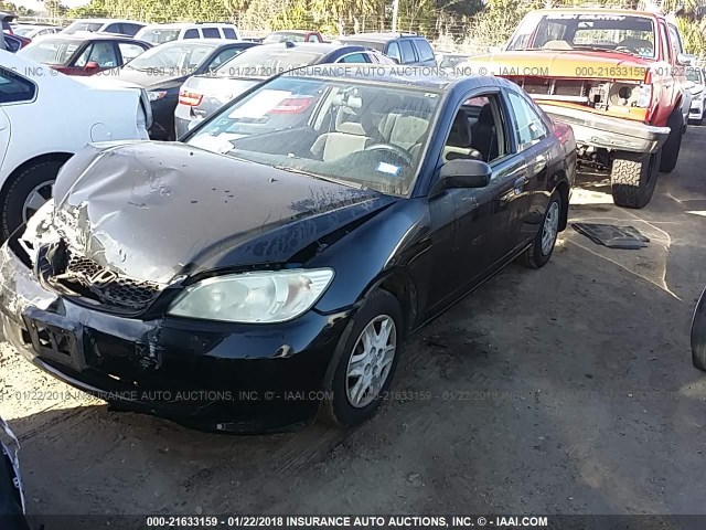 1HGEM221X4L041124 - 2004 HONDA CIVIC DX VP Qara foto 2