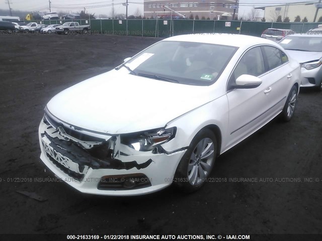 WVWML7AN3AE502582 - 2010 VOLKSWAGEN CC SPORT WHITE photo 2