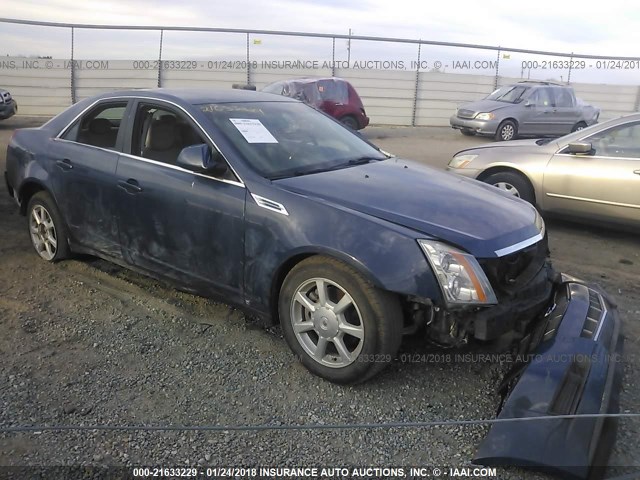 1G6DF577590147995 - 2009 CADILLAC CTS BLUE photo 1