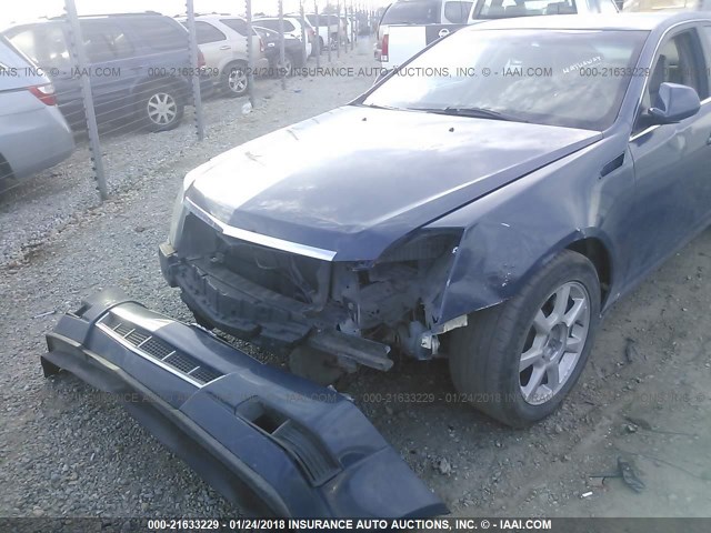 1G6DF577590147995 - 2009 CADILLAC CTS BLUE photo 6