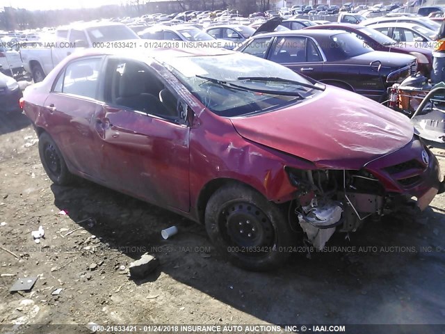 5YFBU4EE4CP045512 - 2012 TOYOTA COROLLA S/LE RED photo 1