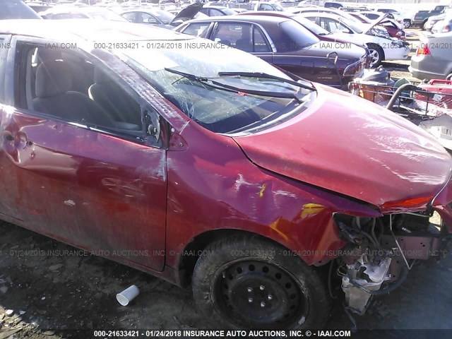 5YFBU4EE4CP045512 - 2012 TOYOTA COROLLA S/LE RED photo 6