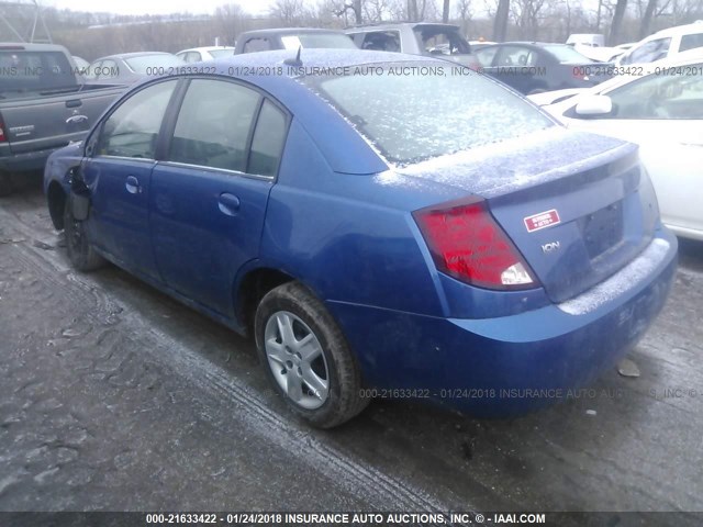 1G8AJ55F26Z122787 - 2006 SATURN ION LEVEL 2 BLUE photo 3