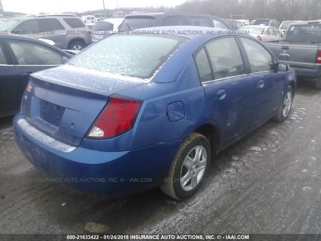 1G8AJ55F26Z122787 - 2006 SATURN ION LEVEL 2 BLUE photo 4