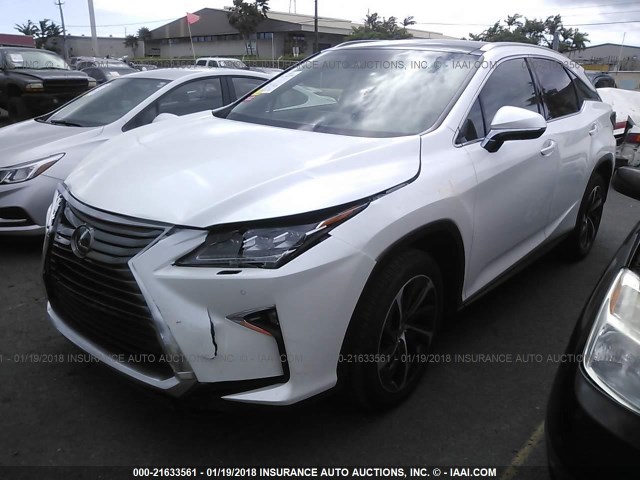 2T2ZZMCA4HC066833 - 2017 LEXUS RX 350/BASE/F SPORT WHITE photo 2