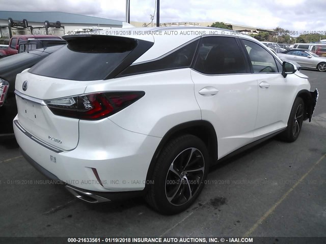 2T2ZZMCA4HC066833 - 2017 LEXUS RX 350/BASE/F SPORT WHITE photo 4