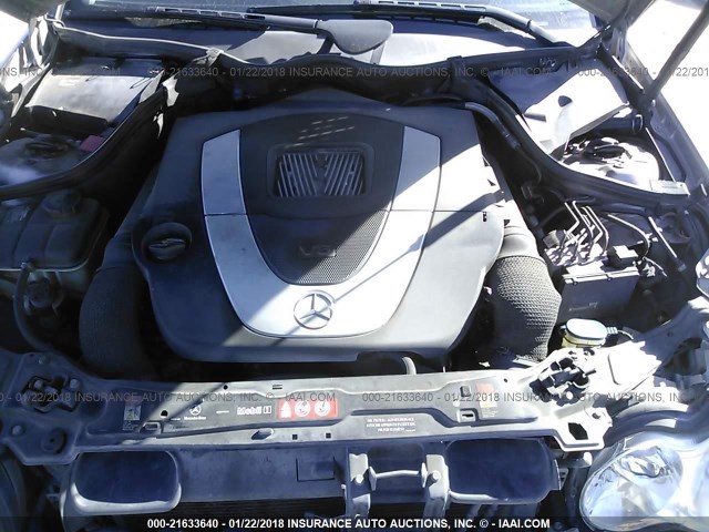 WDBRF52H76F802247 - 2006 MERCEDES-BENZ C GENERATION 2006 230 SILVER photo 10