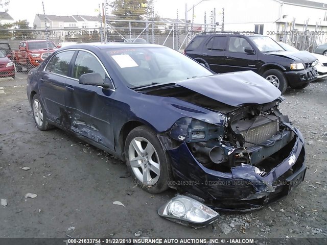 1G1ZB5EB1A4158178 - 2010 CHEVROLET MALIBU LS BLUE photo 1