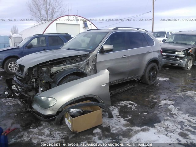 5UXFE83538L166135 - 2008 BMW X5 4.8I GOLD photo 2