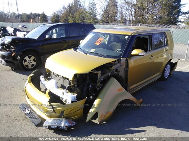 JTLKE50E181058454 - 2008 TOYOTA SCION XB GOLD photo 2