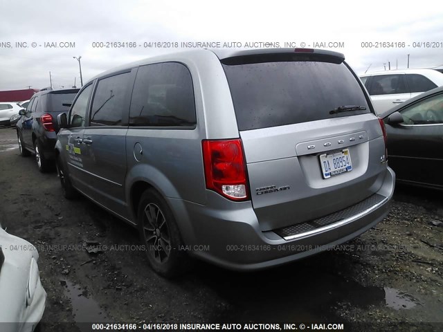 2C4RDGEG1GR279579 - 2016 DODGE GRAND CARAVAN R/T GRAY photo 3