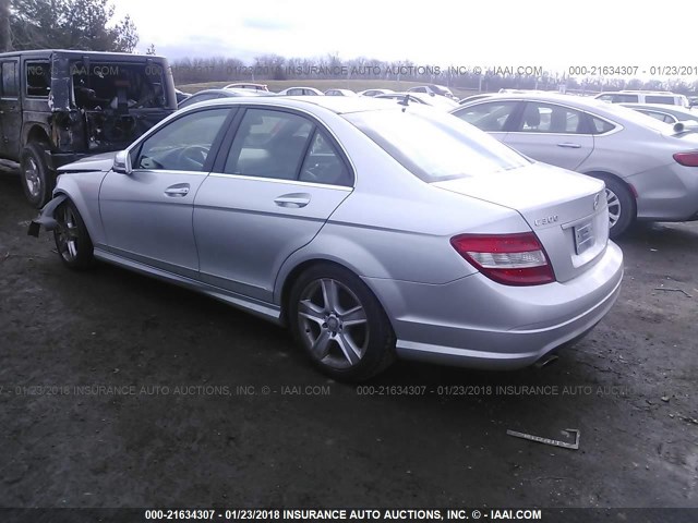 WDDGF8BB2AF452997 - 2010 MERCEDES-BENZ C 300 4MATIC SILVER photo 3