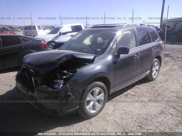 JF2SJAKC1GH516299 - 2016 SUBARU FORESTER 2.5I LIMITED GRAY photo 2