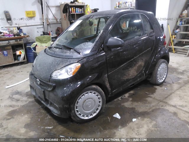 WMEEJ3BA7DK627901 - 2013 SMART FORTWO PURE/PASSION BLACK photo 2