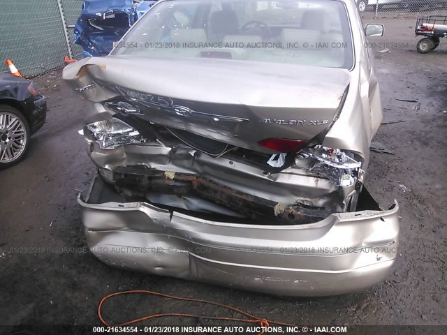 4T1BF28B33U335710 - 2003 TOYOTA AVALON XL/XLS GOLD photo 6