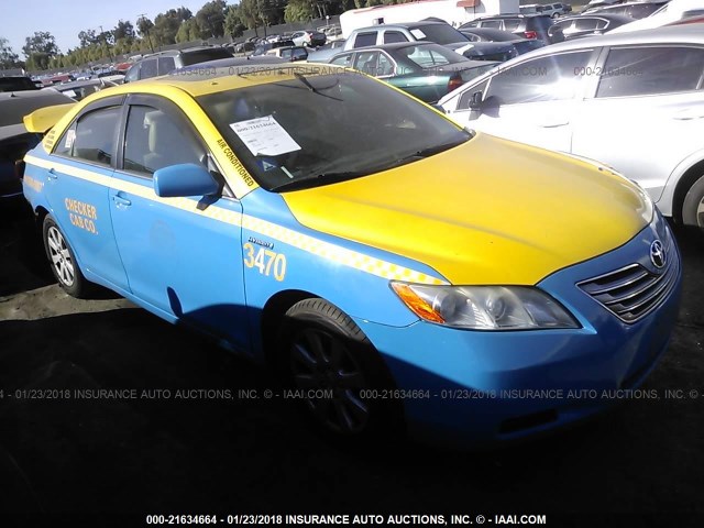 4T1BB46K98U048213 - 2008 TOYOTA CAMRY HYBRID BLUE photo 1