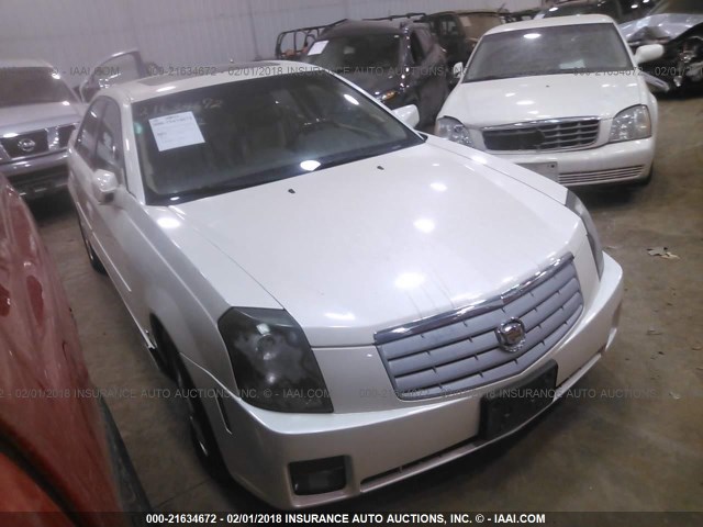 1G6DP577470119809 - 2007 CADILLAC CTS HI FEATURE V6 WHITE photo 1