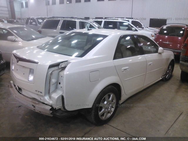 1G6DP577470119809 - 2007 CADILLAC CTS HI FEATURE V6 WHITE photo 4