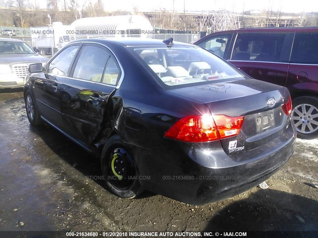 KNAGE228795312358 - 2009 KIA OPTIMA LX/EX BLACK photo 3