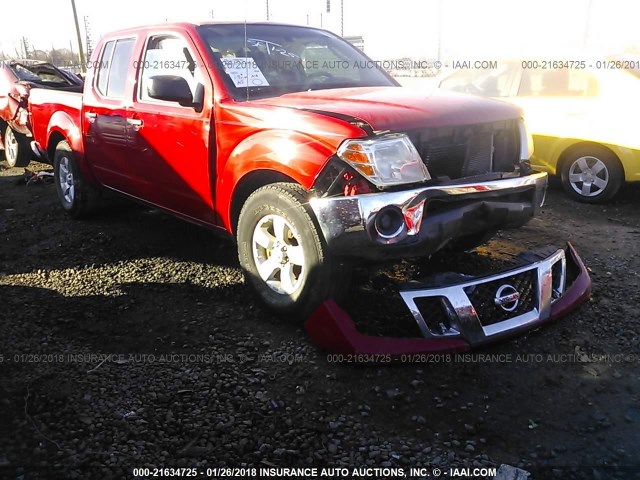 1N6AD0ER8AC434857 - 2010 NISSAN FRONTIER CREW CAB SE/LE/NISMO RED photo 1