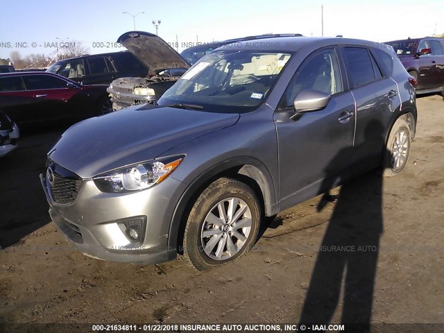 JM3KE2CE8D0167460 - 2013 MAZDA CX-5 TOURING SILVER photo 2