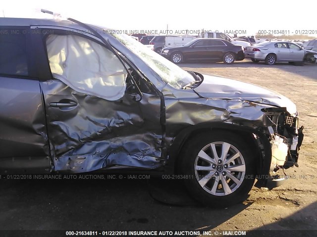 JM3KE2CE8D0167460 - 2013 MAZDA CX-5 TOURING SILVER photo 6