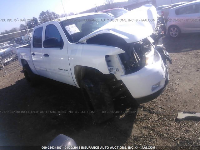 3GCPCSE06BG145097 - 2011 CHEVROLET SILVERADO C1500 LT WHITE photo 1