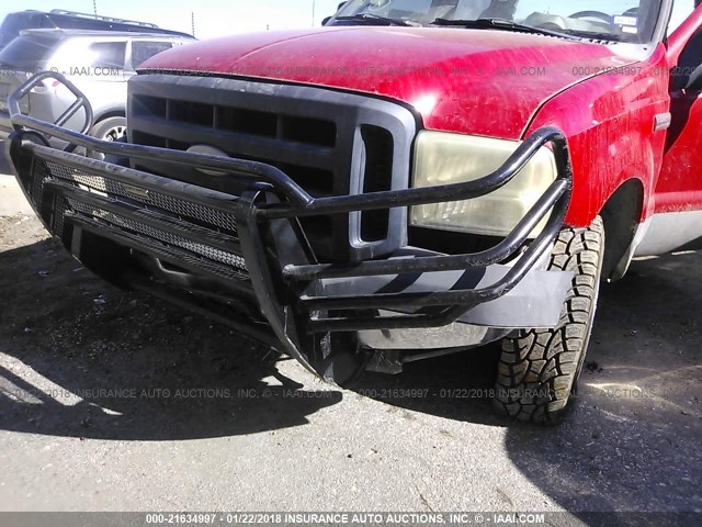 1FTSW21517EA07646 - 2007 FORD F250 SUPER DUTY RED photo 6
