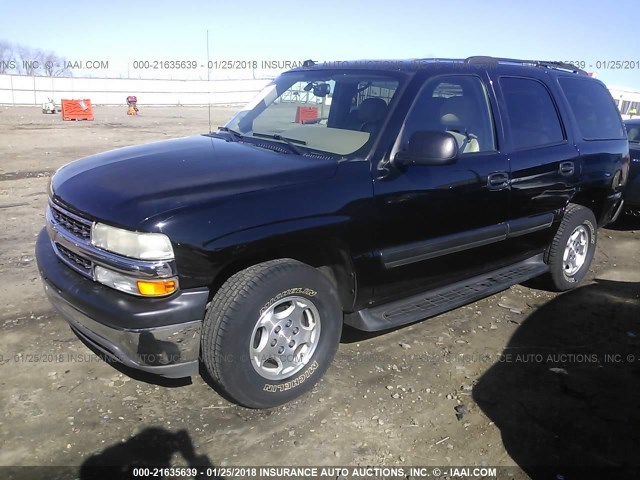 1GNEC13Z94J300821 - 2004 CHEVROLET TAHOE C1500 BLACK photo 2