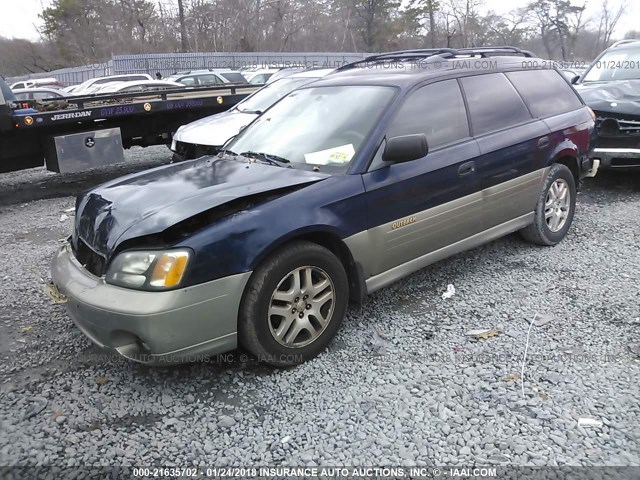 4S3BH675037607436 - 2003 SUBARU LEGACY OUTBACK AWP 蓝色 照片 2