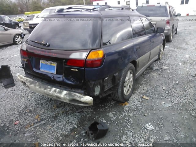 4S3BH675037607436 - 2003 SUBARU LEGACY OUTBACK AWP 蓝色 照片 4