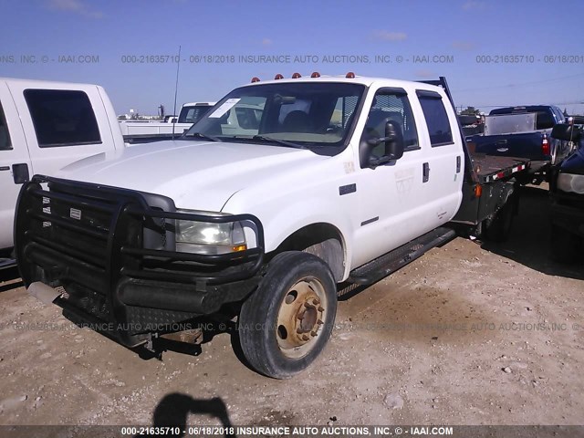 1FDAW56F62EB21399 - 2002 FORD F550 CREWCAB SUPER DUTY WHITE photo 2