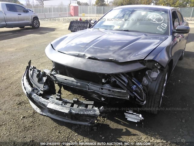 2C3CDXJG8GH357636 - 2016 DODGE CHARGER SXT GRAY photo 6