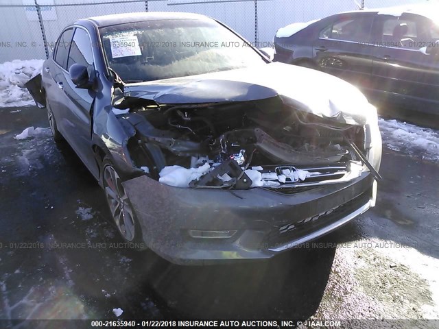 1HGCR2F52DA225216 - 2013 HONDA ACCORD SPORT GRAY photo 6