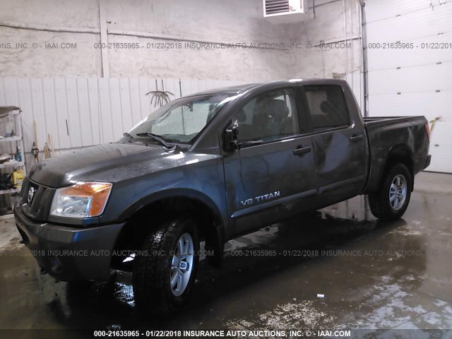 1N6BA07C18N304908 - 2008 NISSAN TITAN XE/SE/LE/PRO-4X GRAY photo 2