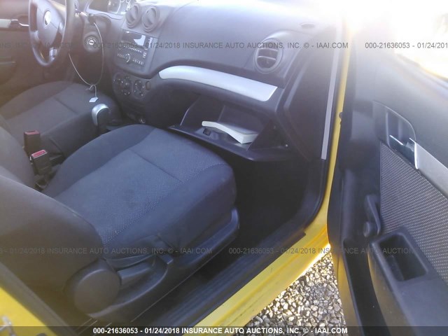 KL1TD5DE7BB113415 - 2011 CHEVROLET AVEO LS/LT 黄色 照片 5