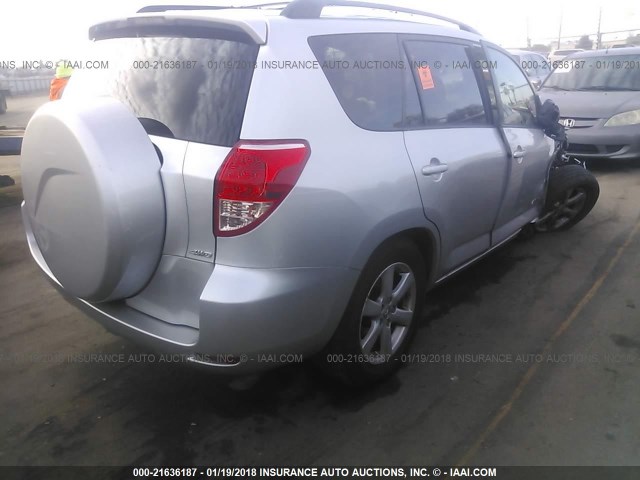 JTMBK31V065010697 - 2006 TOYOTA RAV4 LIMITED SILVER photo 4