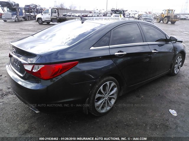 5NPEC4AB3BH185347 - 2011 HYUNDAI SONATA SE/LIMITED Dark Blue photo 4