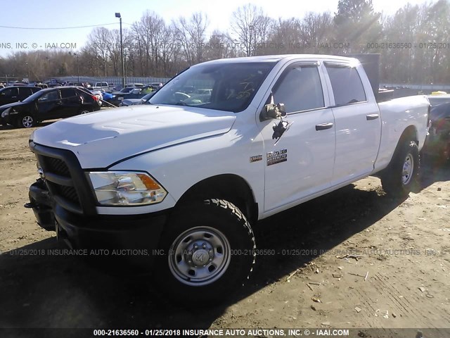 3C6TR4CT1EG105642 - 2014 RAM 2500 ST WHITE photo 2