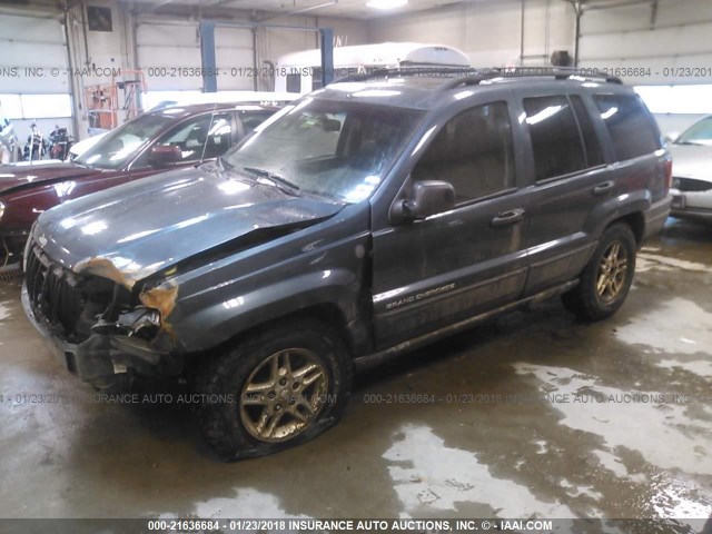 1J4GW48S04C371801 - 2004 JEEP GRAND CHEROKEE LAREDO/COLUMBIA/FREEDOM BLUE photo 2