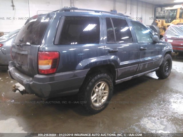 1J4GW48S04C371801 - 2004 JEEP GRAND CHEROKEE LAREDO/COLUMBIA/FREEDOM BLUE photo 4