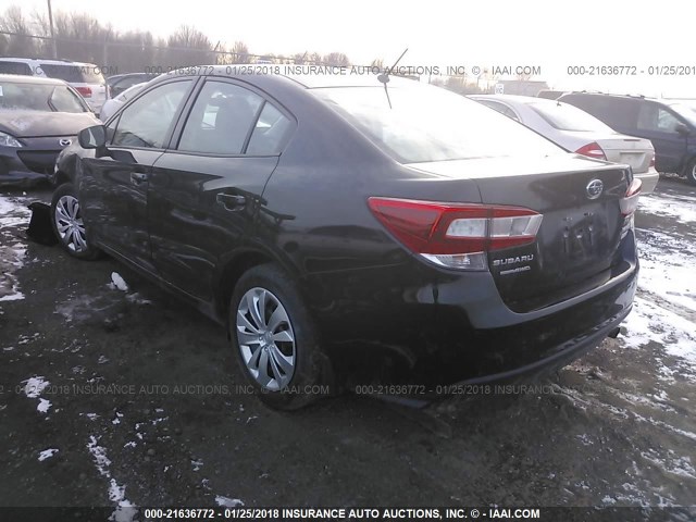 4S3GKAA61H3626698 - 2017 SUBARU IMPREZA BLACK photo 3