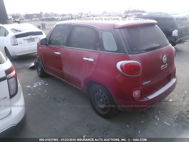 ZFBCFAAHXEZ012538 - 2014 FIAT 500L POP RED photo 3