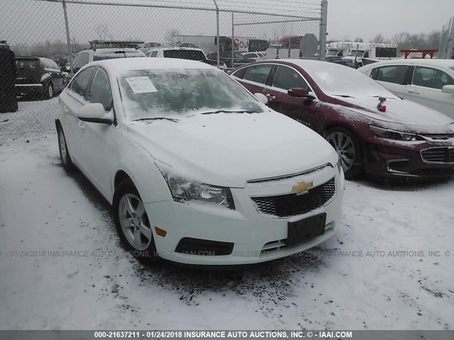 1G1PC5SB3E7472461 - 2014 CHEVROLET CRUZE LT WHITE photo 1