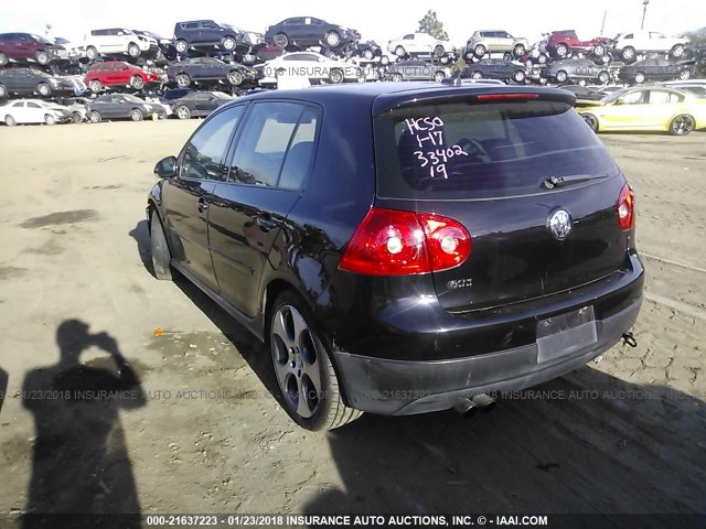 WVWHV71K07W126993 - 2007 VOLKSWAGEN NEW GTI BLACK photo 3